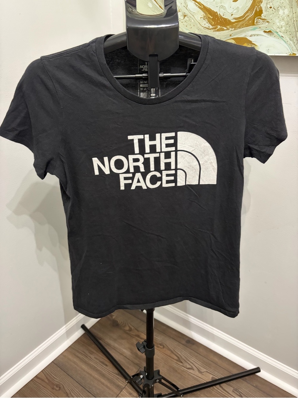 The North Face Black T-Shirt with White Logo - Women's Short Sleeve